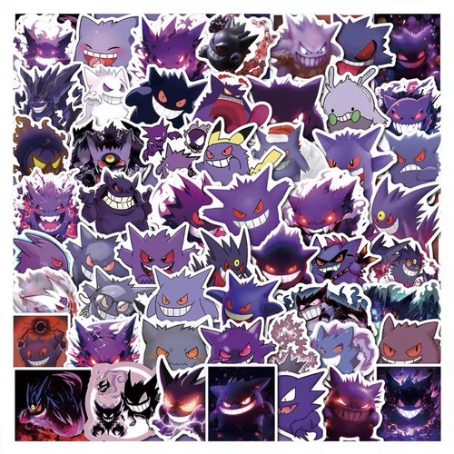50pcs pokemon gengar stickers - 50pcs,