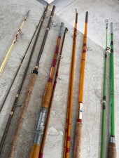 fishing rod and reels vintage bamboo rods and hardy bros reels ect