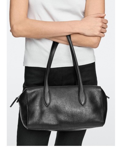 Nappa leather satchel - satchel, massimo