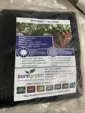 Butterfly Netting Roll Size 4x10m Black 8mm Garden & Plant Care