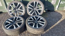 GENUINE 22 VOLVO XC60 XC90 ALLOY WHEELS 5 X 108 PIRELLI TYRES NO CRACKS OR WELDS