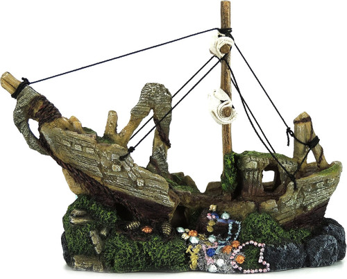 Classic shipwreck aquarium - shipwreck,