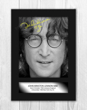 John Lennon (1) A4 signed