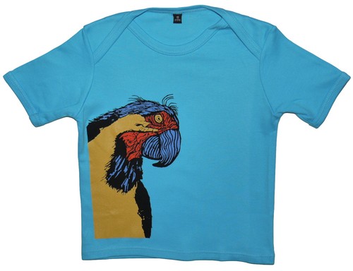 Organic cotton blue parrot - organic,