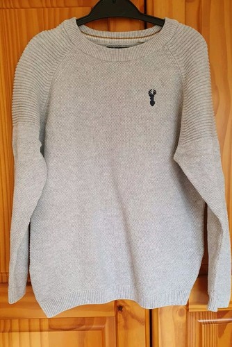 Boys next grey stag jumper - next,