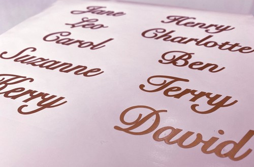 Personalised glass name - personalised,