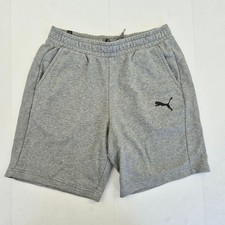 PUMA Shorts Large Grey Men's Activewear Drawstring Athletic Lounge