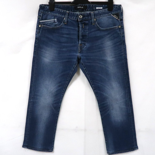 Replay waitom jeans blue mens - replay,