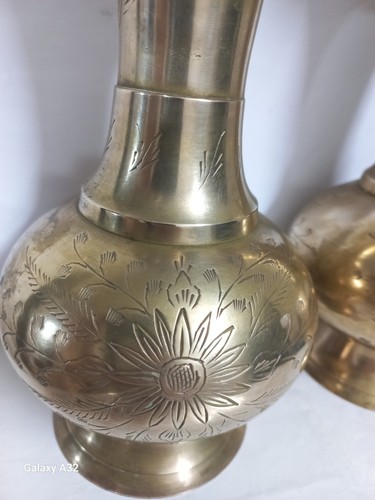 Pair heavy vintage - heavy, brass