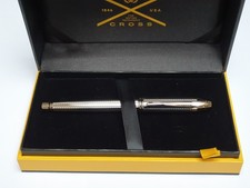Stunning  Cross Townsend Platinum Rollerball Pen #AT0045-1. Presentation Box.