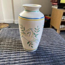 Art Deco Styles 1990s Poole Pottery Leaping Deer Vase