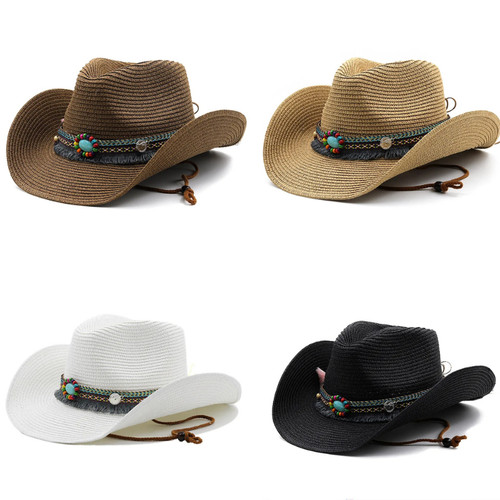 Western cowboy straw - hat, for