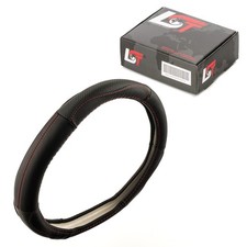 Steering wheel cover Ø 38x9cm 15x3.5 inches anthracite red for DAIMLER