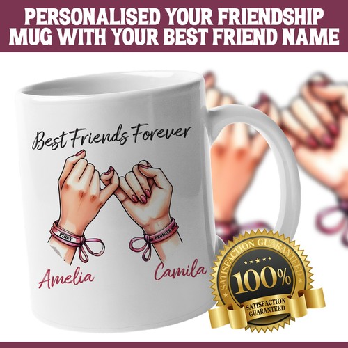 Personalised bestie mug best - bestie,