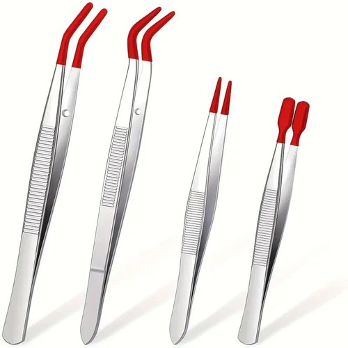 Rubber tip tweezers - tweezers, set