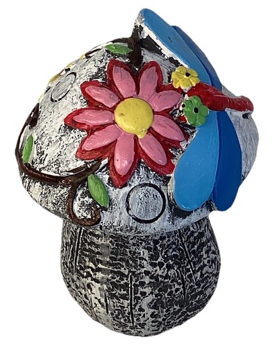Garden mushroom statue with - mushroom,