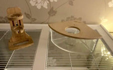 ⭐️Niteangel Small Animal Sand Box-Bath and Water Bottle Holder⭐️