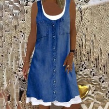 Womens Summer Sleeveless Midi