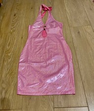 Pink Holographic Halterneck