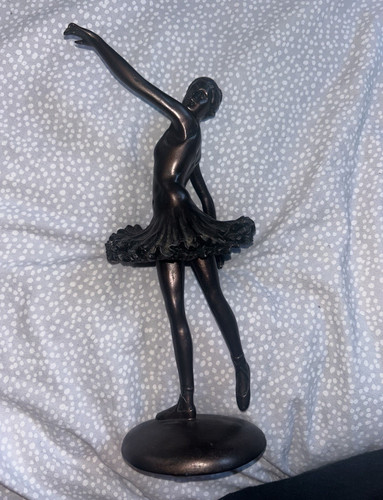Bronze metal ballerina ballet - bronze,