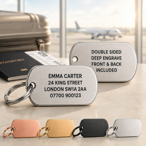 Personalised luggage tag - personalised,