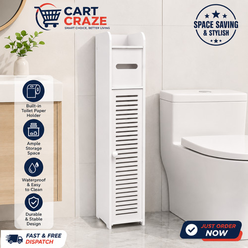 Slim bathroom storage cabinet - storage,
