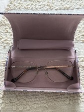 Liberty London Clear Gold Frame Glasses - Designer Prescription Frames in Case 