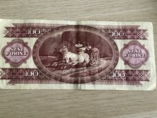 1993 Horse Drawn Wagon Trying To Avoid The Storm 100 Forint Hungary Bank Note