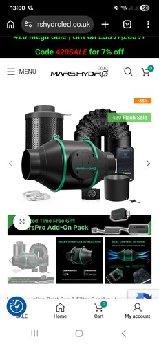 Mars hydro inline fan - hydro,