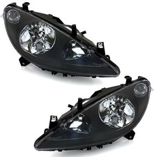 Headlights Black LEFT RIGHT with fog lights for Peugeot 307 2000-05