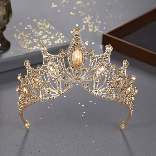 Crystal bridal crown alloy - crystal,