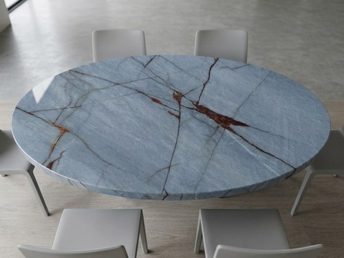 Bianco roots marble oval - bianco,