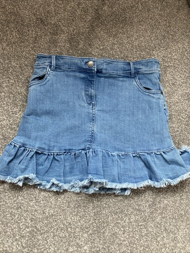 Girls denim skirt flared - denim, skirt,