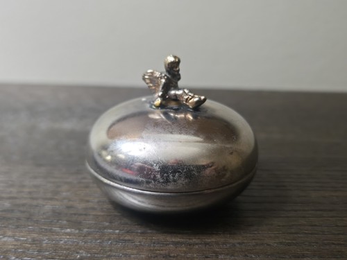 Silver plated fairy cherub - plated,