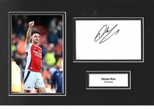 Declan Rice Signed 12x8 Photo Display Arsenal Memorabilia Autograph COA