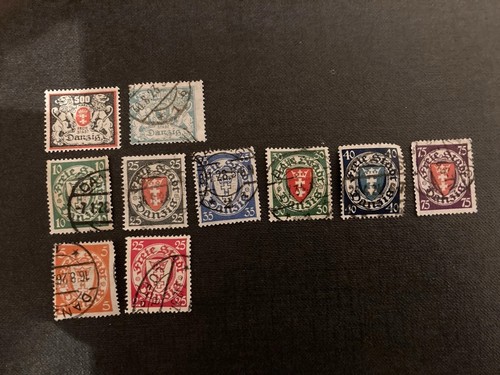 Danzig stamps 1920 and - danzig,