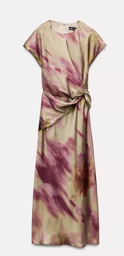 Satin tie dye - dye, dress