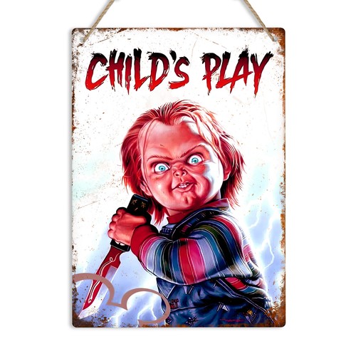 Child play metal tin - metal, sign