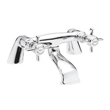 Nuie Beaumont Bath Filler Tap Pillar Mounted - Chrome