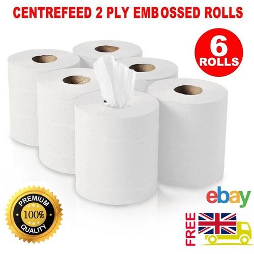 Centre feed rolls 2ply - 6x,