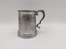 James Furniss Ltd Sheffield Pewter Tankard Design 8965 Features Glass Bottom