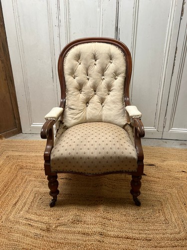 Victorian fireside chair - victorian,