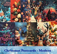 Christmas Postcards - Modern Fun Xmas Postcards