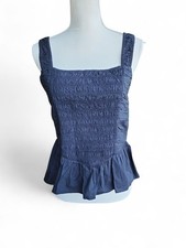 Loft Black Smocked Sleeveless