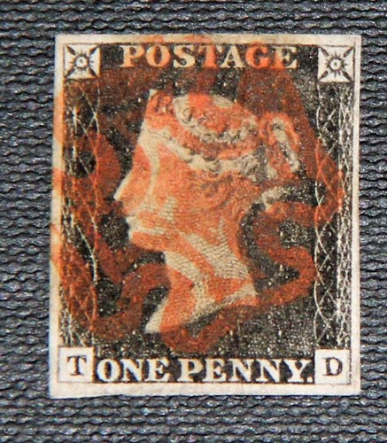 1840 penny black - gb, 1d