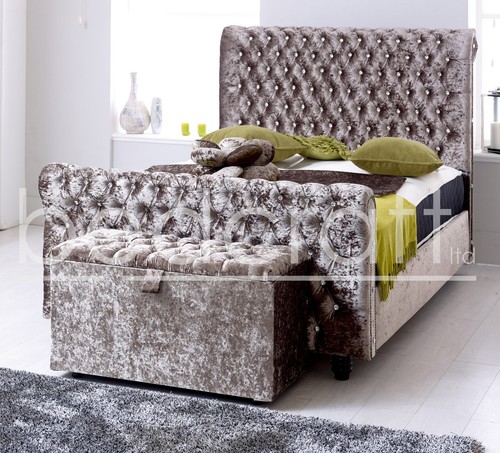Diamante chesterfield sleigh - chesterfield,