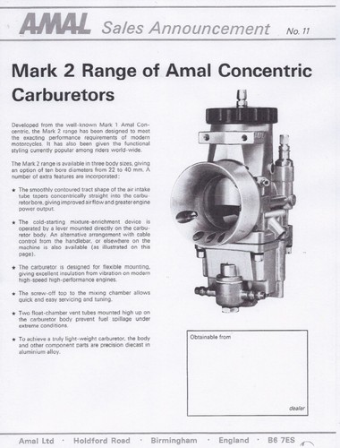 Amal mk2 2000 - mk2, 2900