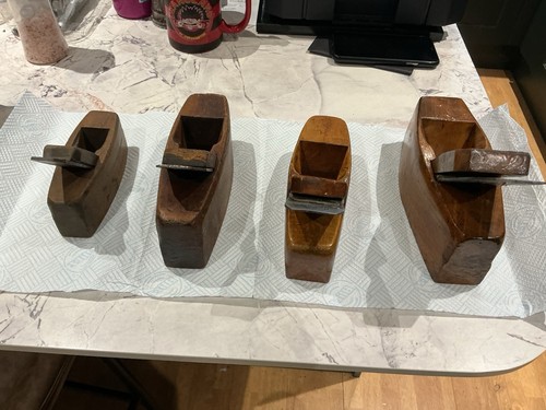 Vintage wooden block planes - wooden,