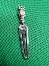 Beautiful Vintage 925 Silver Owl Bookmark