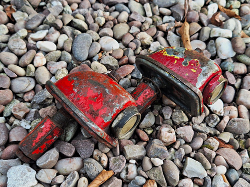 Vintage military side lights - side,